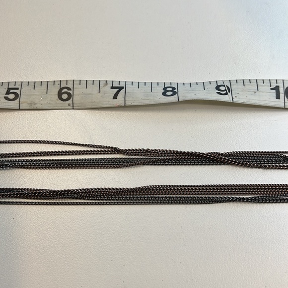 Giles & Brother Black & Copper Chain Necklace w/ Seashell Pendants, NWT! - Picture 5 of 6